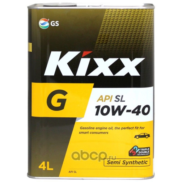 KIXX 10W40 G SL (полусинт.)  металл (4л)