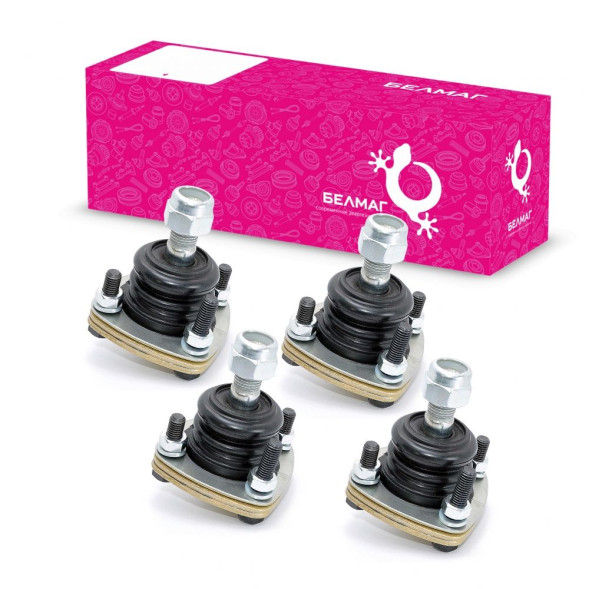 Шаровая опора (к-т 4шт) ВАЗ 2121 Нива с крепежом BM.0444 БелМаг