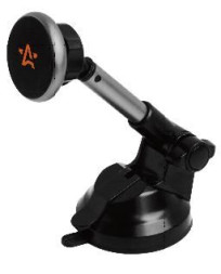 Держатель для телефона на торпедо/лоб. стекло магнитный с телескоп. кроншт.  (AMS-U-19)