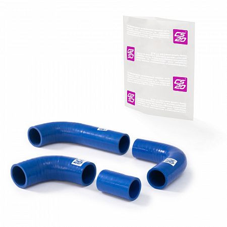Патрубки радиатора УАЗ-3151 дв.УМЗ-4213 силикон CS20 СИНИЙ к-т.4шт Profi