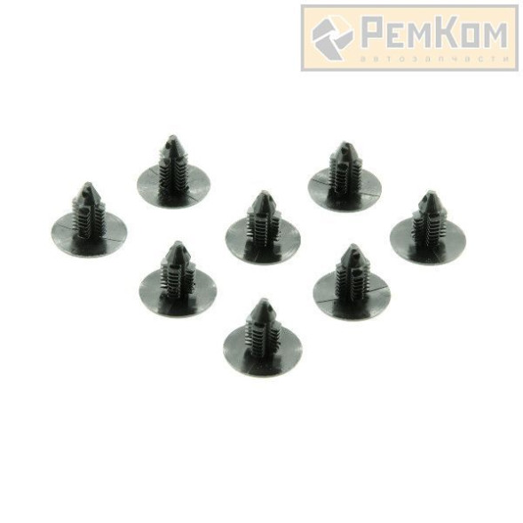 Пистон крепления обивки потолка ВАЗ 2110-12, 2170, 2190, 1117-19, Vesta, 2123 чёрный (компл. 8 шт.)