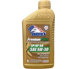 Масло моторное Premium Plus Full Synthetic (синтетика) SAE 5W30 1л MO-FS-5-30-SP-1L ABRO