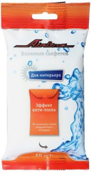 Салфетки влажные для автосалона и интерьера (10 шт.) (AN-S-02) AIRLINE