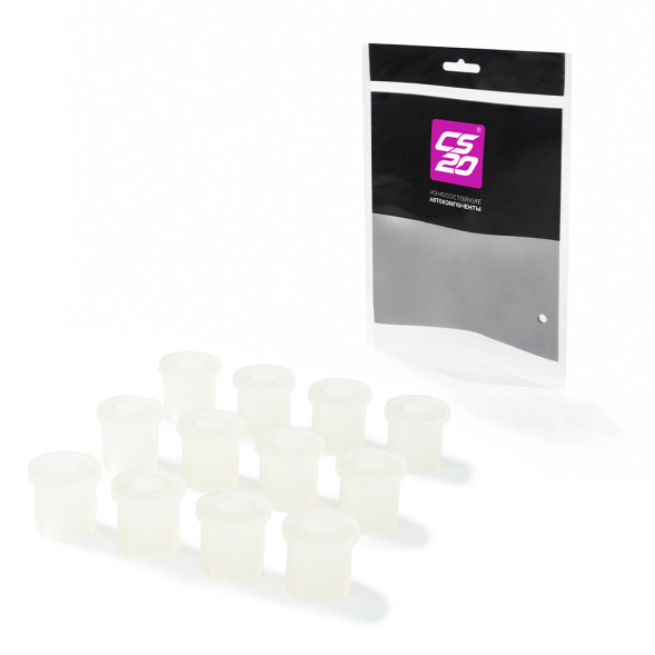 Втулка ВИС-2345, М-412, 2140, МЗСА рессоры полиуретан ПРОЗРАЧНЫЙ к-т.12шт в пакете Profi