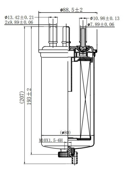 Фильтр топливный Renault Duster (10-) 1.5D (для произв. Delphi)  (SVD7439) CARVILLE RACING