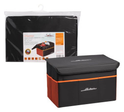 Органайзер большой в багажник, с крышкой, жест.корпус (50*31*30 см), черн./оранж.(AO-BT-08) AIRLINE