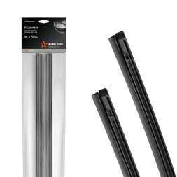 Резинки стеклоочистителя PRO 700х8мм (28") 2 шт. в пакете с навершием (AWBRE70008K) AIRLINE