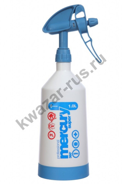 Опрыскиватель MERKURY PRO+ объем 1,0л.ручной синий Kwazar WTM.1430