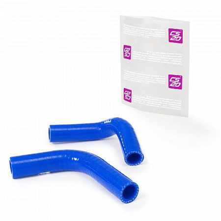 Патрубки отопителя ВАЗ-21214 к-т.2шт силикон CS20 СИНИЙ Profi