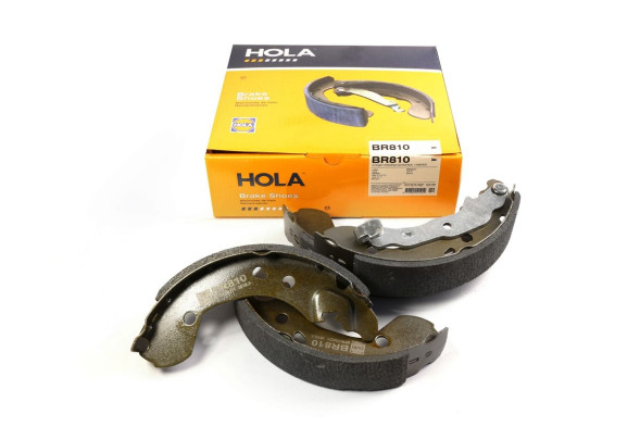 Колодка торм.задняя барабан. LADA Vesta; NISSAN Note (E11,E12), Tiida (C11), (203x38) HOLA  BR810