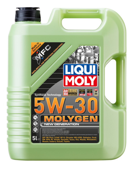 Масло мотор. Liqui Moly 5W30 Molygen New Generation (НС-синт) (5л)  (9043)