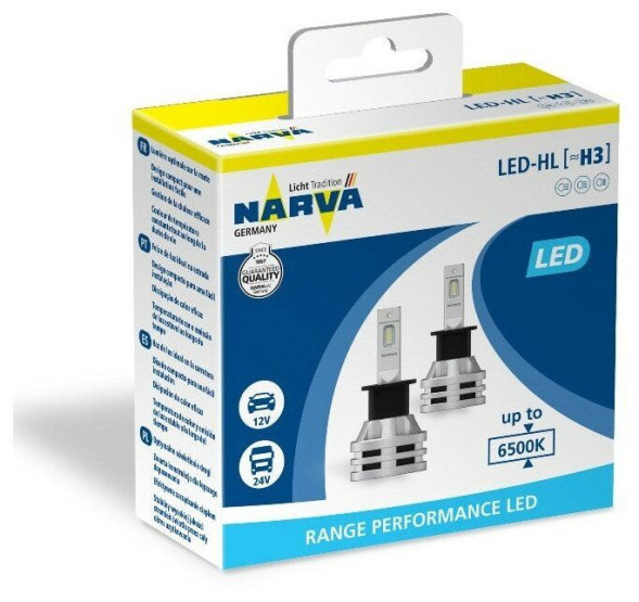 Лампа LED H3  6500K Range Perfomance LED  (упаковка 2шт.) Narva 18058