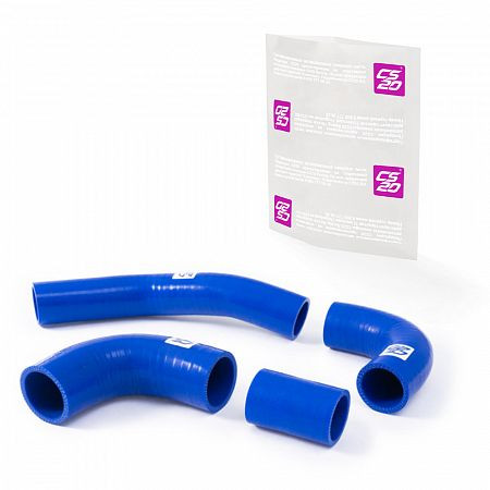 Патрубки радиатора УАЗ-452 силикон CS20 СИНИЙ к-т.4шт Profi
