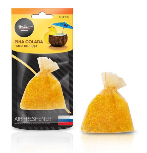 Ароматизатор подвесной (Мешочек с гранулами) пина колада (AFME034) AIRLINE