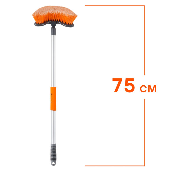 Щетка для мытья с мягкой распушенной щетиной &amp;quot;Волна&amp;quot; (75*22см) (ABHN008) AIRLINE