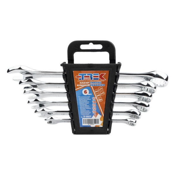 Набор ключей рожково-накидных  6 пред. (8 - 17 мм) TREK №330006