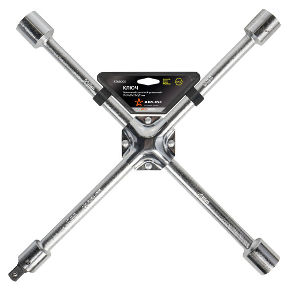 Ключ баллонный крестовой усиленный (17*19*21*23*1/2) 400мм PRO (ATAB005) AIRLINE