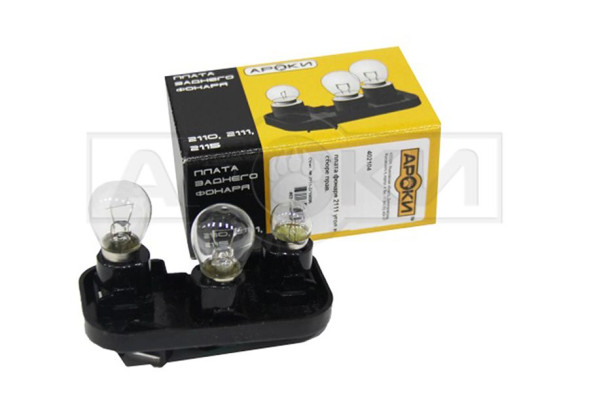 Плата фонаря 2111 угол в сборе левая (с лампой) АРОКИ 402103