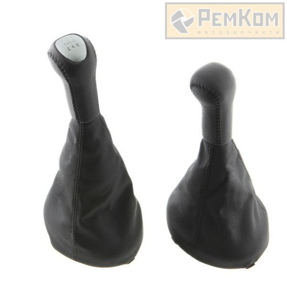 Ручка КПП, раздатки с чехлом для а/м 2123 с/о, кожа, черная (RK11030) РЕМКОМ