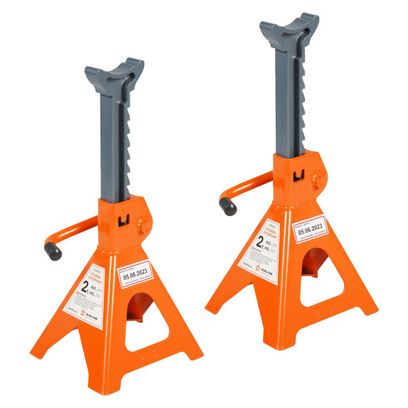 Стойка опорная 2т с зубч. мех., 2 шт. (MIN-262 мм, MAX-412 мм) (AJSG02) AIRLINE