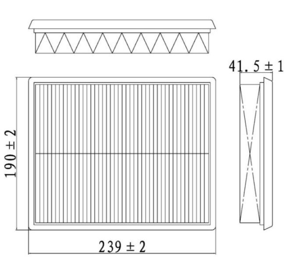 Фильтр воздушный Hyundai Sonata (98-) 2.0i/2.7i/Kia Magnetis (01-) (TR55469) CARVILLE RACING