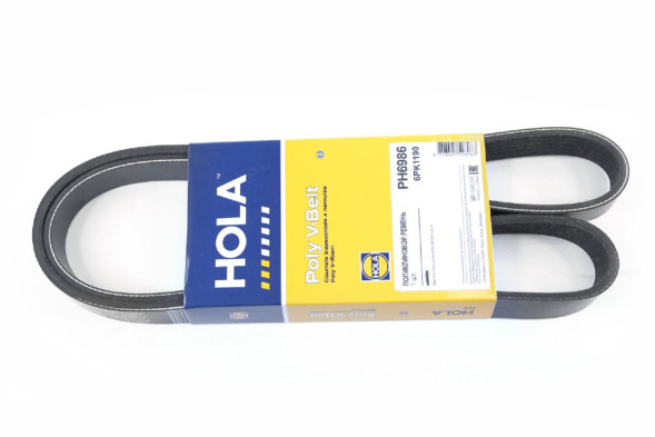 Ремень поликлиновой 6РК1190 УАЗ 3151, Patriot, Hunter (+PS) (ZMZ 409,Euro-4), PH6986 HOLA