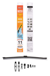 Щетка стеклоочистителя 275 мм (11") задняя бескаркасная, 8 адаптеров (AWB-R-275) AIRLINE