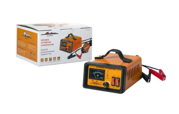 Зарядное устройство  5А 6В/12В, амперметр, ручная регулировка зарядного тока (ACH-5A-06) AIRLINE