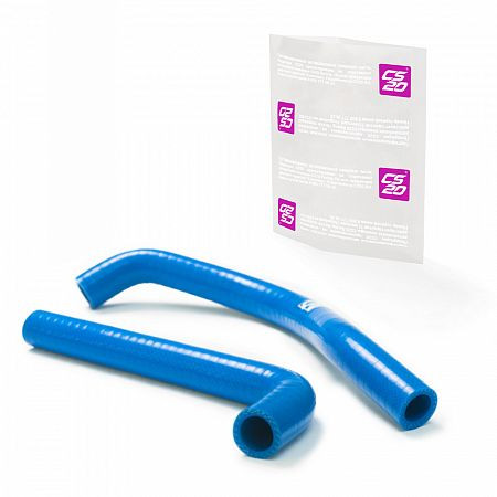 Патрубки вентиляции картера ГАЗ-3302 дв.УМЗ-4213,4216 силикон CS20 СИНИЙ к-т.2шт