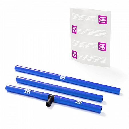 Патрубки отопителя ВАЗ-2110 до 2005г.в.силикон CS20 СИНИЙ к-т.3шт Profi