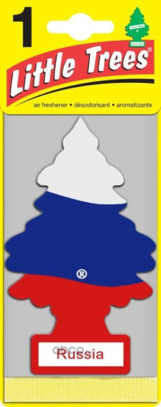 Ароматизатор LITTLE TREES елочка сухой Russian Flag