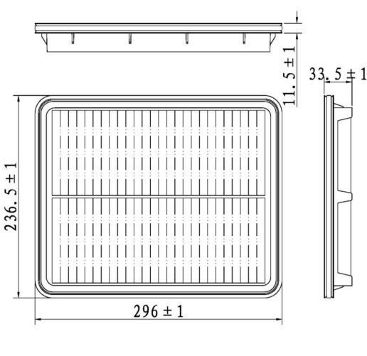 Фильтр воздушный Kia Sorento I (02-) 2.4i/2.5D/3.3i/3.5i (TR2941) CARVILLE RACING