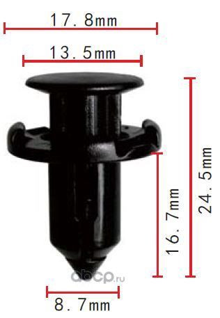 Mitsubishi MR200300, MR200300, TQ696D09 клипса бампера 8.7x16.7x17.8mm Autokrep1113759 (10шт)