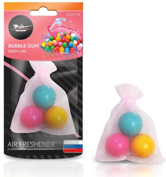 Ароматизатор подвесной (Шарики в мешочке) бабл гам (AFSH119)  AIRLINE