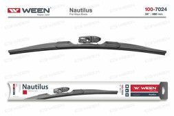 Щетка стеклоочистителя 24/600 Nautilus, бескаркасная, адаптер-трансформер WEEN 100-7024