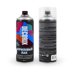 КРАСКА-СПРЕЙ Лак бесцветный глянцевый А32 DECORIX