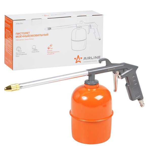 Пистолет моечный/мовильный ПМ2 металл. бачок 900мл (ATBU056) AIRLINE