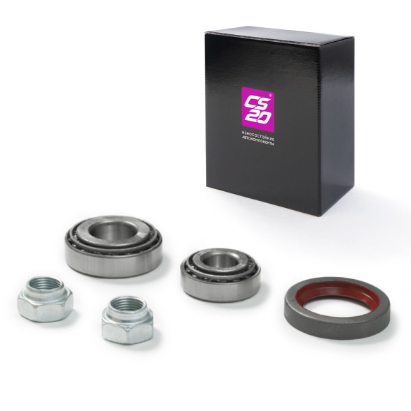 Подшипник ВАЗ-2101-2107 ступицы передней 7804/7805 2подшипника,2гайки,сальник Оригинал+ в коробке