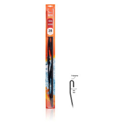 Щетка стеклоочистителя каркасная  700 мм (28&amp;quot;), 1 адаптер (AWB-K-700) AIRLINE