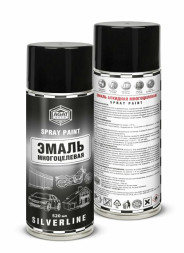 КРАСКА-СПРЕЙ Черная глянцевая АГАТ 520мл