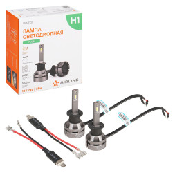 Лампa светодиод. H1, 12/24В, 28Вт, 6500К(Бел), 5000Лм,для рефлект./линз. 2 шт. PLUS(AEAR101) AIRLINE