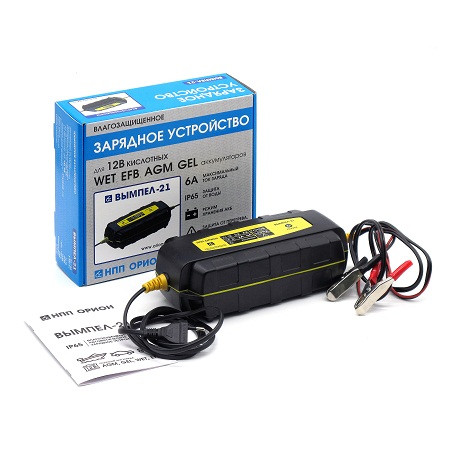 Зарядное устройство Вымпел -21 (автомат 6А ,12В, светодиод)
