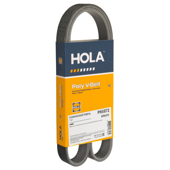 Ремень поликлиновой 6PK970 MAZDA CX-5 2.5, 6 2.5, CX-9 2.5 PH5972 HOLA