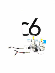 H3 C6R Комплект светодиодных ламп 12/24v 6000K (холодный бело-голубой) (к-т 2шт)