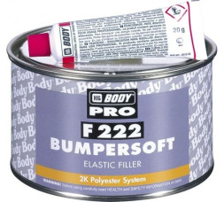 Шпатлевка BODY PRO F222 BUMPERSOFT (черн.) (0,25кг)
