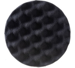 Круг полировальный рифленый на липучке мягкий Черный 150 x 25 мм