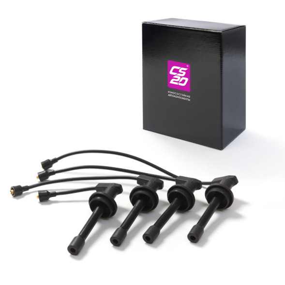 Провод высоковольтный УАЗ дв.ЗМЗ-409 с наконечником к-т.4шт коробка,