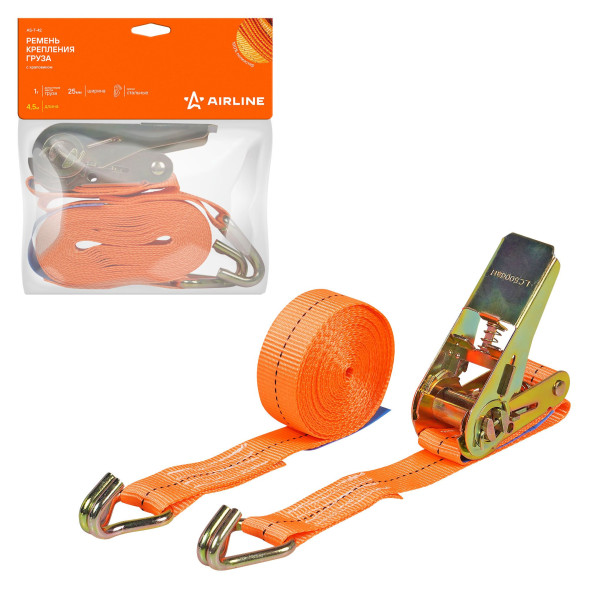 Ремень крепления груза с храповиком 1 т, 4,5 м (AS-T-42) AIRLINE