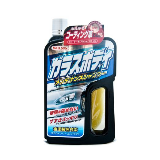 Шампунь-полироль+губка &amp;quot;Стеклянная защита&amp;quot;, (750мл). WS-03094 WILLSON