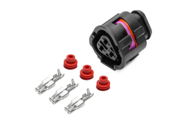 Колодка-разъем 3-х контактный вентилятора охлаждения ДВС VAG (AX6553S) CARGEN